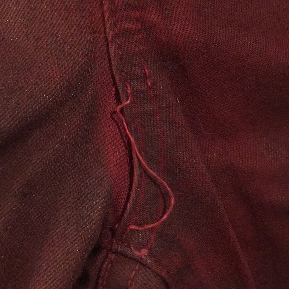 PAIGE Waxed Red Skinny Jeans - Picture 4 of 4